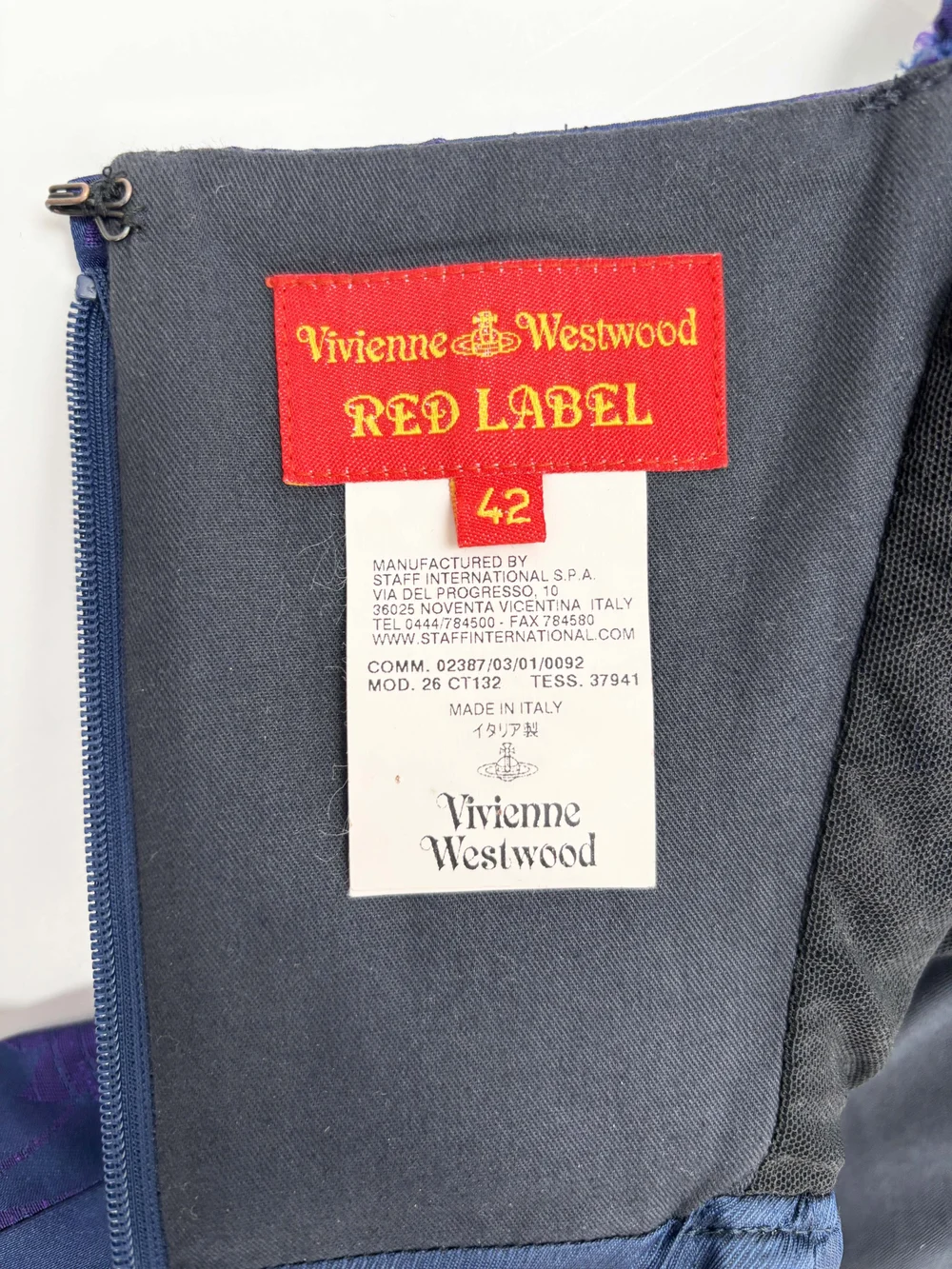 Vivienne Westwood F/W 2009 purple corset dress — JAMES VELORIA